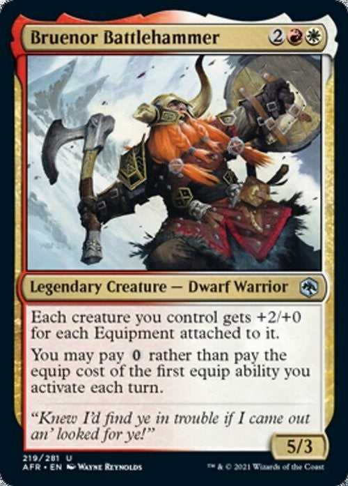 Bruenor Battlehammer ~ Adventures in the Forgotten Realms [ NM ] [ Magic MTG ]