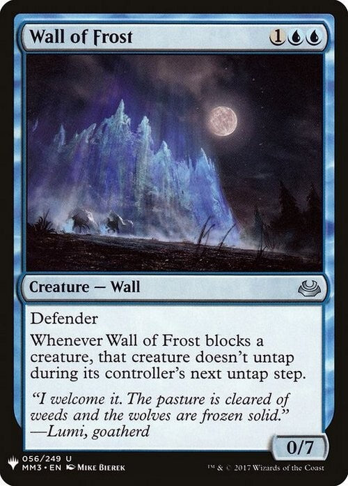 Wall of Frost ~ Mystery Booster [ NM ] [ Magic MTG ]