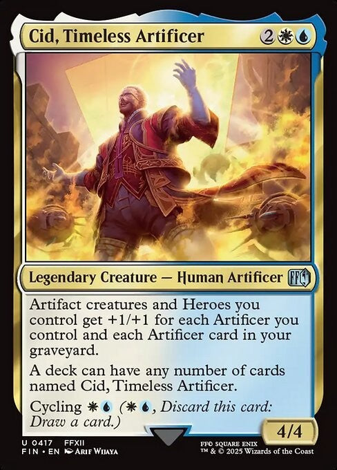 Cid, Timeless Artificer #417 ~ Final Fantasy [ NM ] [ Magic MTG ]