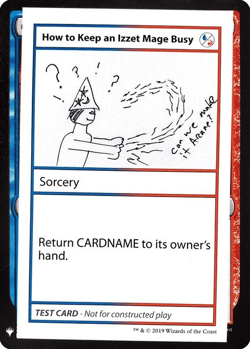 How to Keep an Izzet Mage Busy ~ Mystery Booster Playtest Cards 2019 [ NM ]