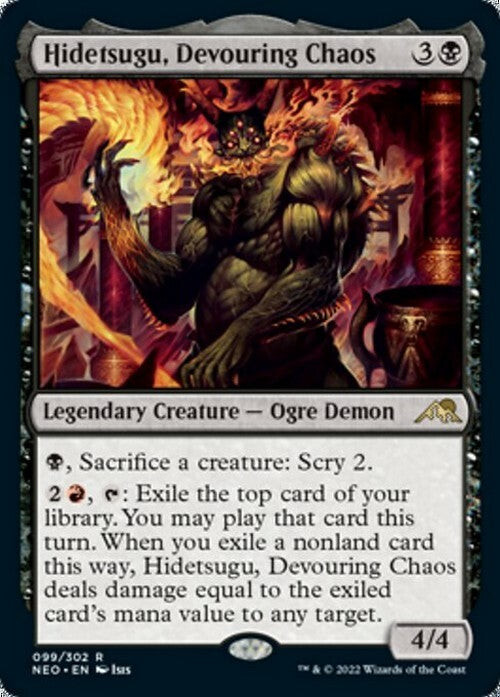 Hidetsugu, Devouring Chaos ~ Kamigawa: Neon Dynasty [ NM ] [ Magic MTG ]