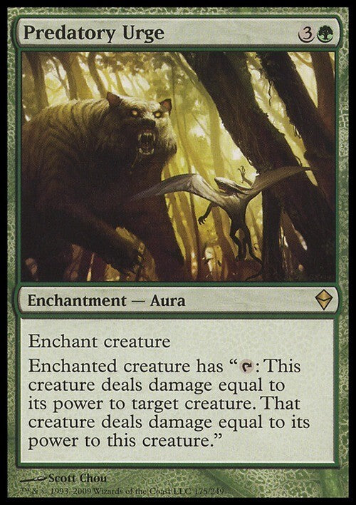 Predatory Urge ~ Zendikar [ EX ] [ Magic MTG ]