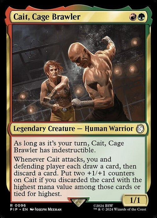 Cait, Cage Brawler ~ Commander: Fallout [ NM ] [ Magic MTG ]