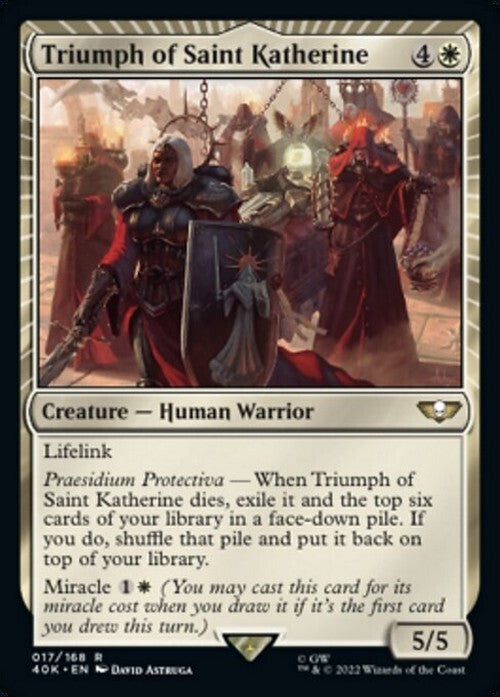 Triumph of Saint Katherine ~ Commander: Warhammer 40,000 [ NM ] [ Magic MTG ]