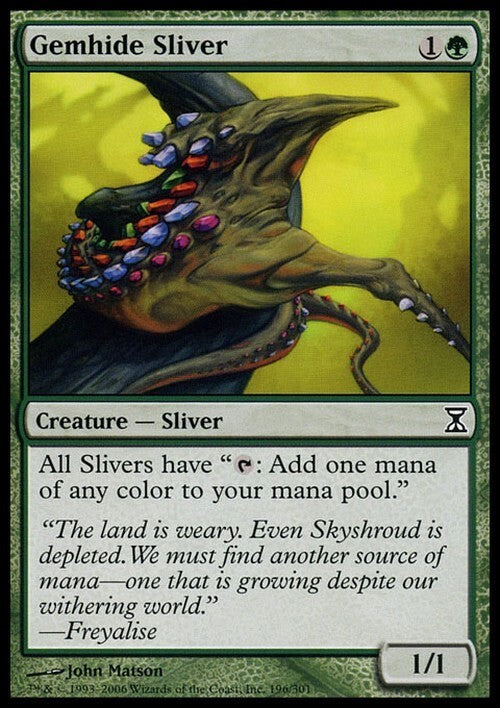 Gemhide Sliver ~ Time Spiral [ EX ] [ Magic MTG ]