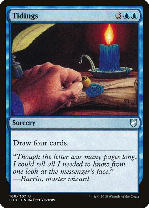 Tidings ~ Commander 2018 [ NM ] [ Magic MTG ]