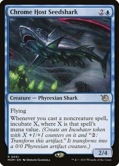 Chrome Host Seedshark ~ March of the Machine [ NM ] [ Magic MTG ]