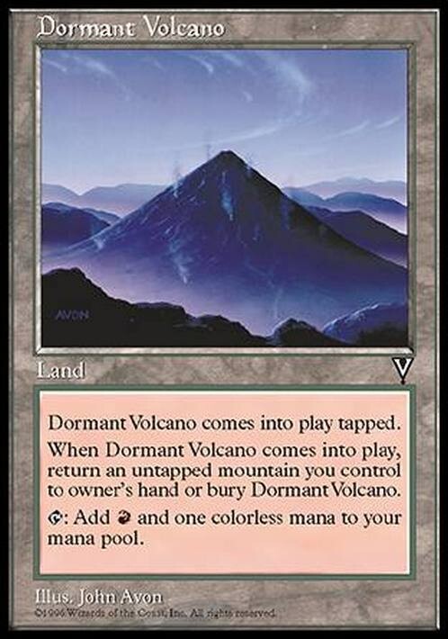 Dormant Volcano ~ Visions [ EX ] [ Magic MTG ]