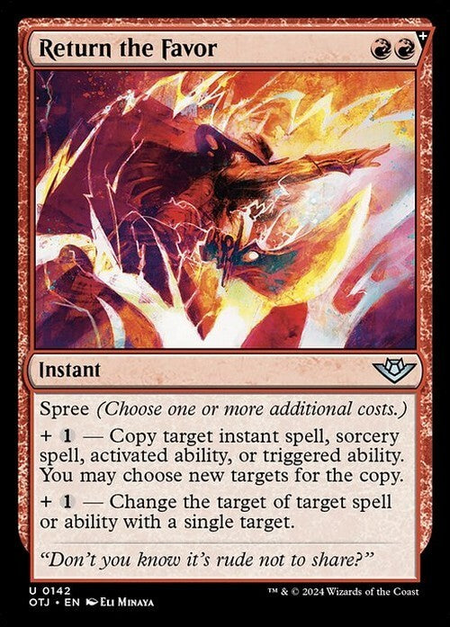 Return the Favor ~ Outlaws of Thunder Junction [ NM ] [ Magic MTG ]