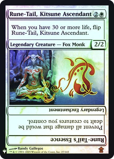 FOIL Rune-Tail, Kitsune Ascendant ~ Mystery Booster [ EX ] [ Magic MTG ]