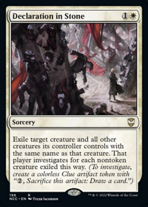 Declaration in Stone ~ Commander: Streets of New Capenna [ NM ] [ Magic MTG ]