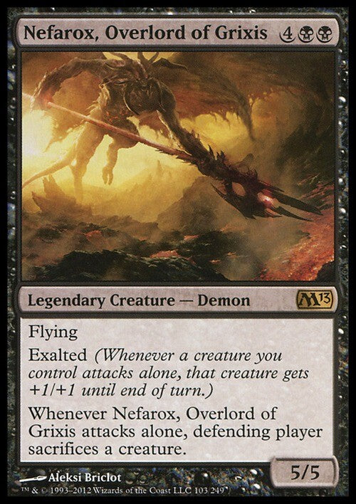 Nefarox, Overlord of Grixis ~ Magic 2013 [ EX ] [ Magic MTG ]