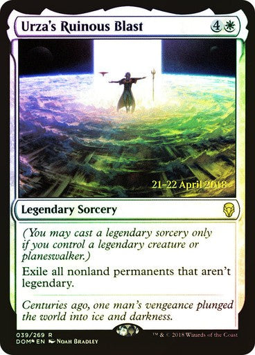 FOIL Urza's Ruinous Blast ~ Prerelease Dominaria [ EX ] [ Magic MTG ]