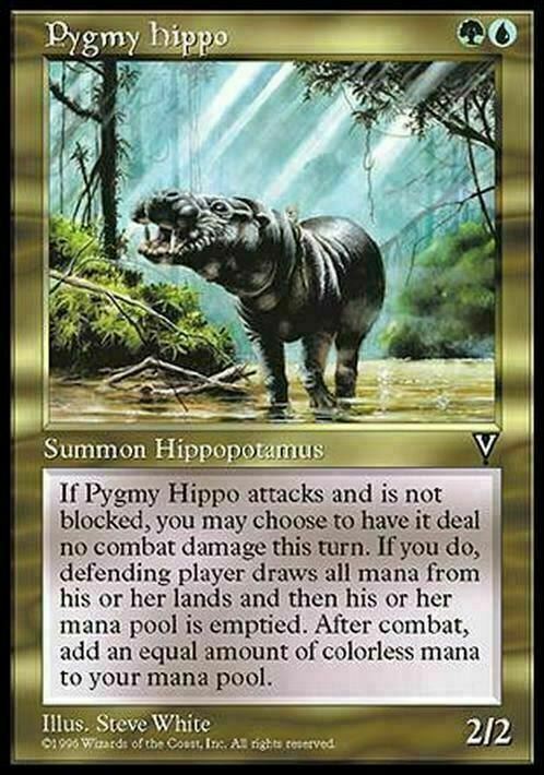 Pygmy Hippo ~ Visions [ EX+ ] [ Magic MTG ]