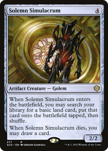 Solemn Simulacrum ~ Starter Commander [ NM ] [ Magic MTG ]