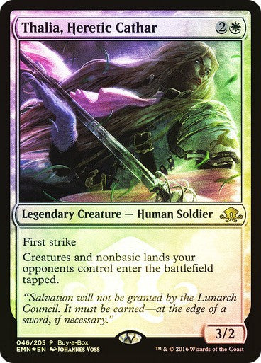 FOIL Thalia, Heretic Cathar ~ Buy a Box Eldritch Moon [ EX ] [ Magic MTG ]