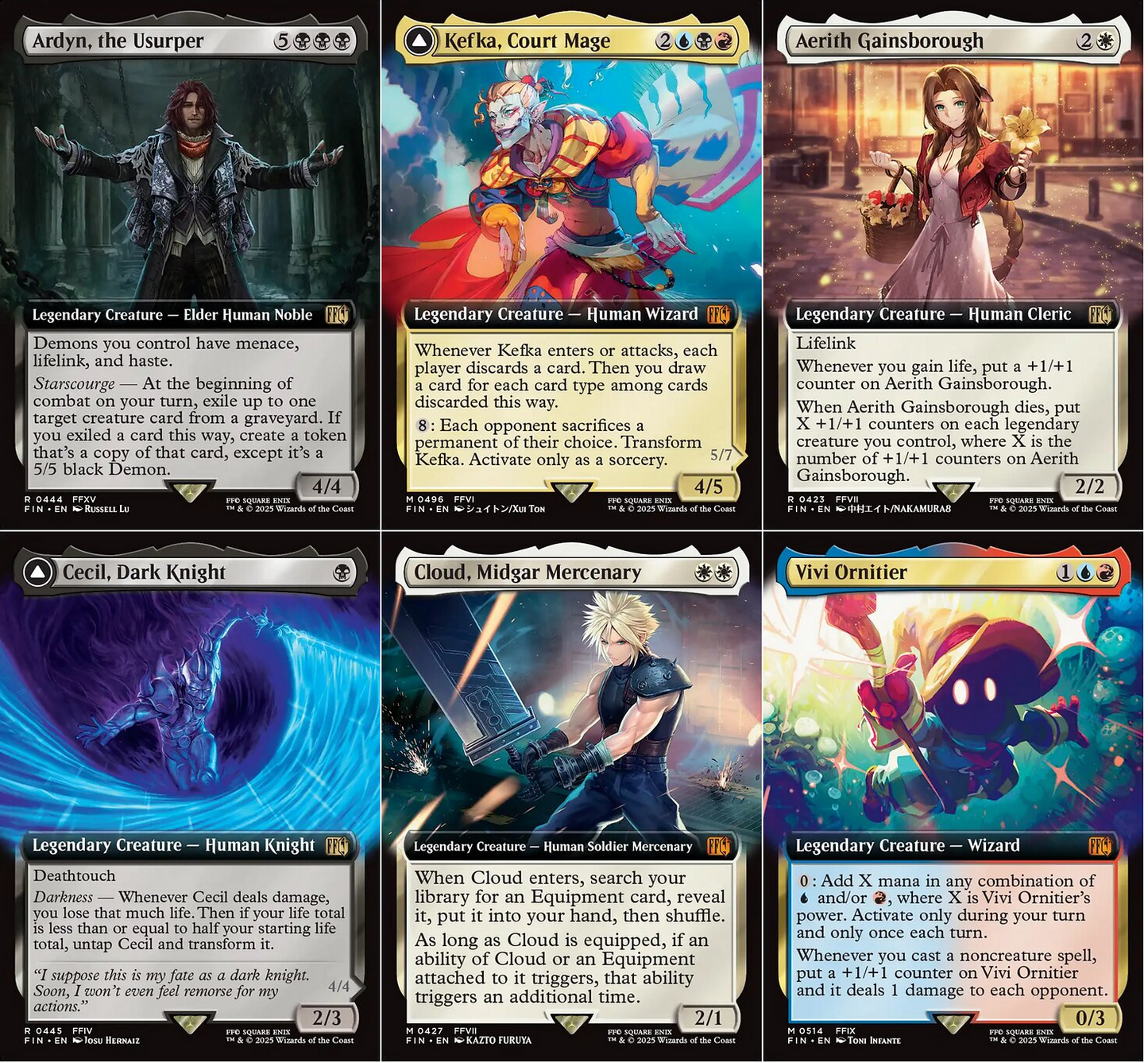 Choose your EXTENDED / Borderless ~ Final Fantasy [ NM ] [ Magic MTG ]
