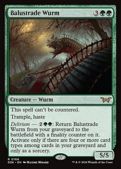 Balustrade Wurm ~ Duskmourn [ NM ] [ Magic MTG ]