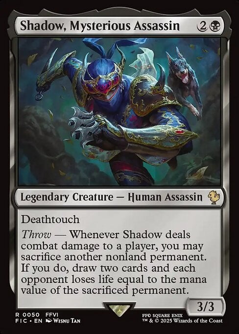 Shadow, Mysterious Assassin ~ Commander: Final Fantasy [ NM ] [ Magic MTG ]