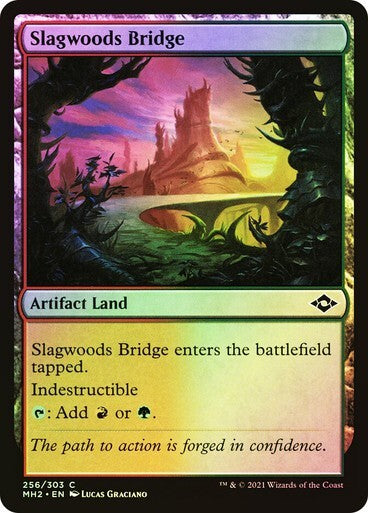 10 x FOIL Artifact BRIDGE Lands ( Full Set = 1 of each ) [ NM ] [ Magic MTG ]