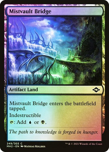 10 x FOIL Artifact BRIDGE Lands ( Full Set = 1 of each ) [ NM ] [ Magic MTG ]