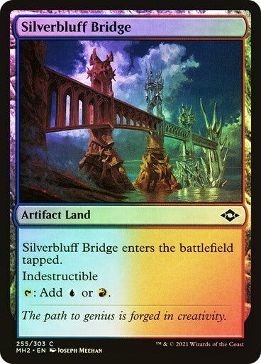 10 x FOIL Artifact BRIDGE Lands ( Full Set = 1 of each ) [ NM ] [ Magic MTG ]