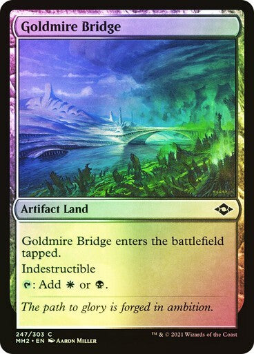 10 x FOIL Artifact BRIDGE Lands ( Full Set = 1 of each ) [ NM ] [ Magic MTG ]
