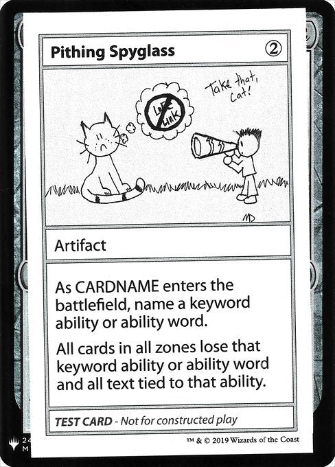 Pithing Spyglass ~ Mystery Booster Playtest Cards 2019 [ EX ] [ Magic MTG ]