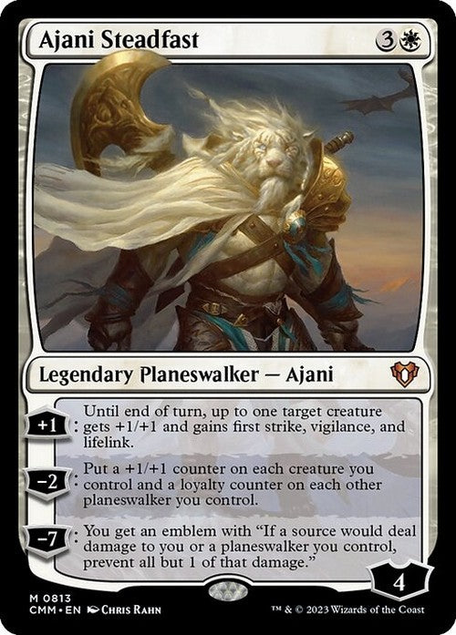 Ajani Steadfast ~ Commander Masters [ NM ] [ Magic MTG ]