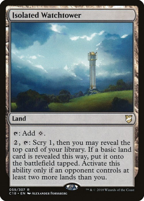 Isolated Watchtower ~ Commander 2018 [ EX ] [ Magic MTG ]