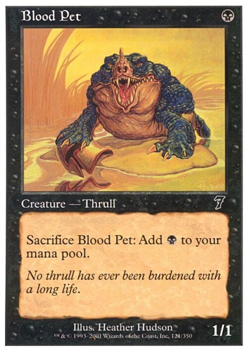Blood Pet ~ Seventh Edition [ EX ] [ Magic MTG ]