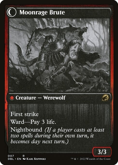 Brutal Cathar / Moonrage Brute ~ Double Feature [ NM ] [ Magic MTG ]