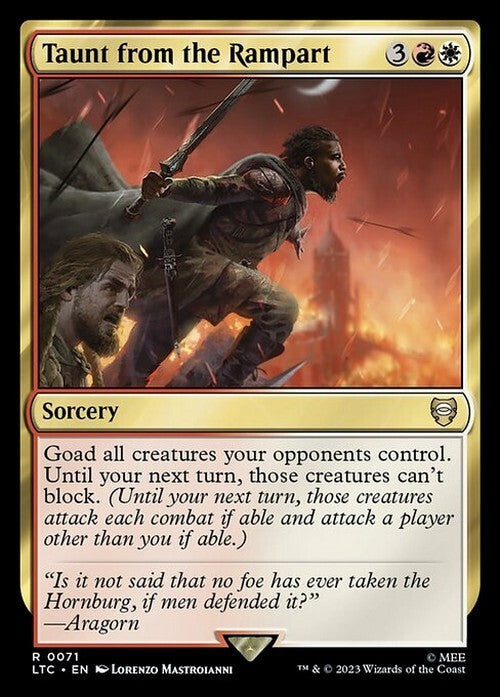 Taunt from the Rampart ~ Commander: Lord of the Rings [ NM ] [ Magic MTG ]