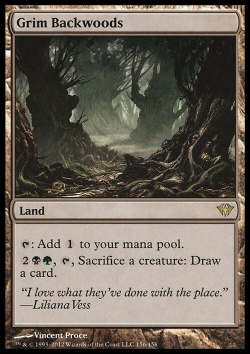 Grim Backwoods ~ Dark Ascension [ EX ] [ Magic MTG ]
