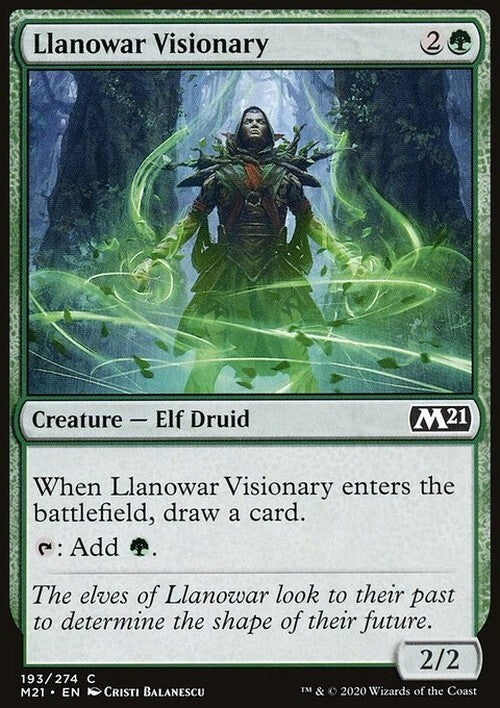 Llanowar Visionary ~ Core 2021 [ NM ] [ Magic MTG ]