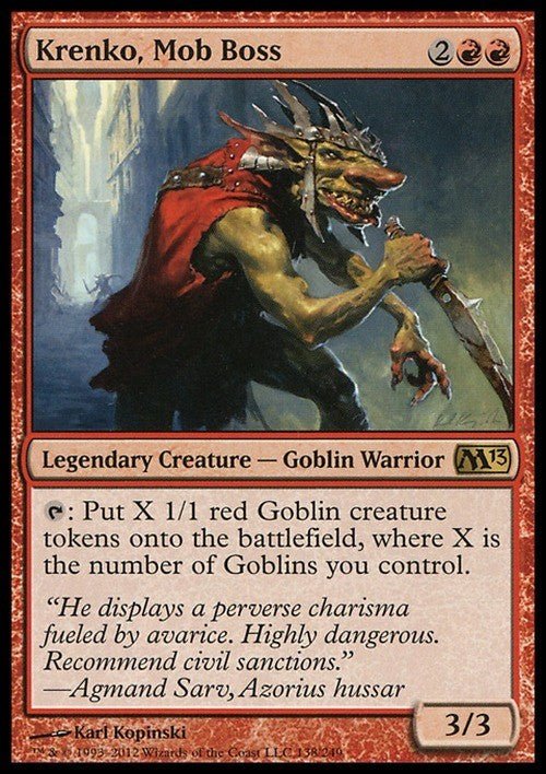 Krenko, Mob Boss ~ Magic 2013 [ EX ] [ Magic MTG ]