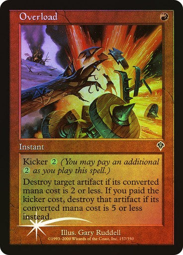 FOIL Overload ~ Invasion [ HEAVILY PLAYED ] [ Magic MTG ]