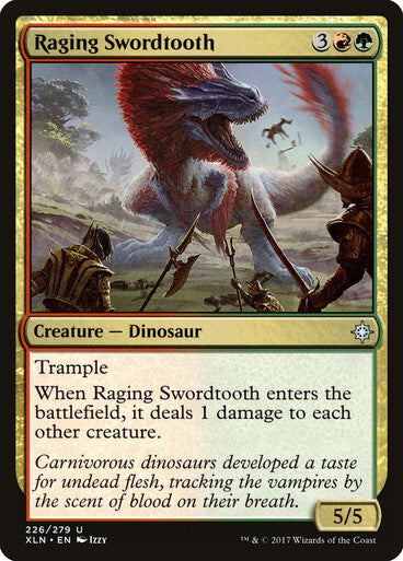 Raging Swordtooth ~ Ixalan [ EX ] [ Magic MTG ]