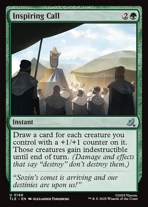 Inspiring Call ~ Avatar: The Last Airbender [ NM ] [ Magic MTG ]