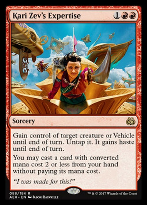Kari Zev's Expertise ~ Aether Revolt [ EX ] [ Magic MTG ]