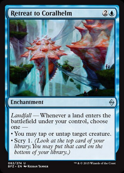 Retreat to Coralhelm ~ Battle for Zendikar [ EX ] [ Magic MTG ]
