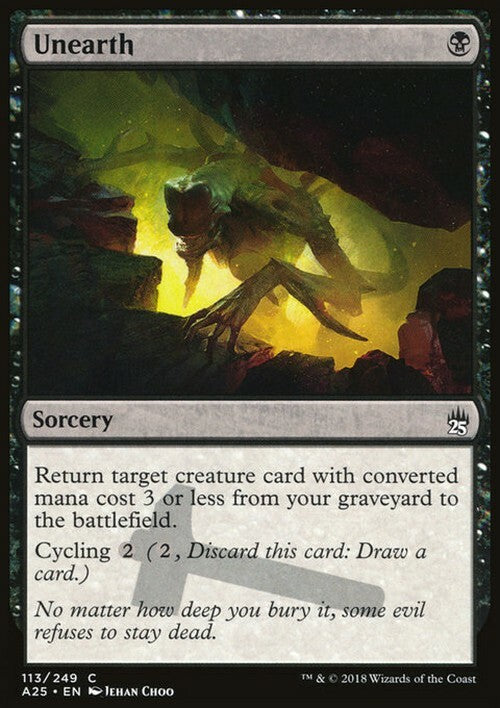 Unearth ~ Masters 25 [ NM ] [ Magic MTG ]