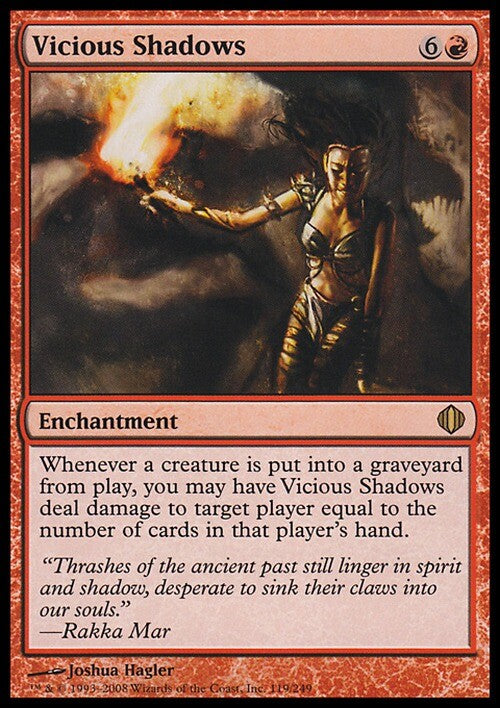 Vicious Shadows ~ Shards of Alara [ EX ]  [ Magic MTG ]