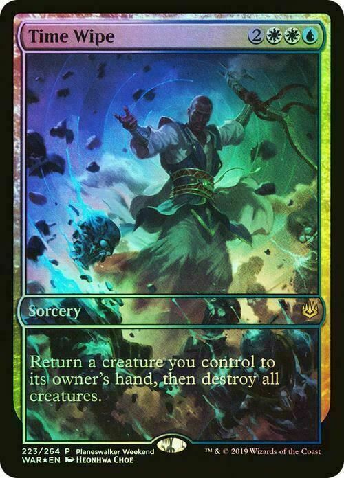 FOIL Time Wipe ~ War of the Spark Promos [ EX ] [ Magic MTG ]