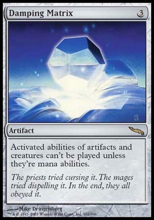 Damping Matrix ~ Mirrodin [ EX ] [ Magic MTG ]