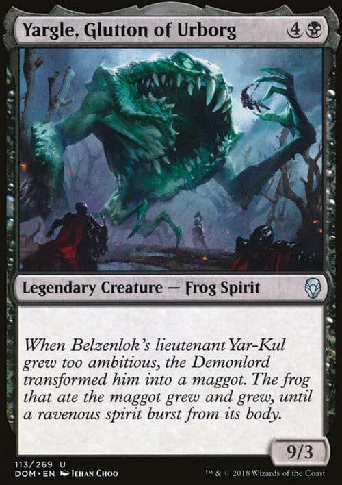 Yargle, Glutton of Urborg ~ Dominaria [ EX ] [ Magic MTG ]