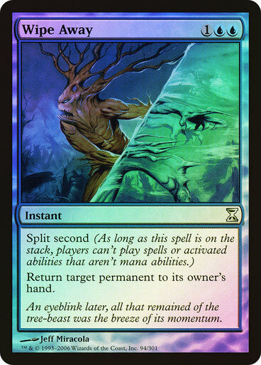 FOIL Wipe Away ~ Time Spiral [ EX ] [ Magic MTG ]
