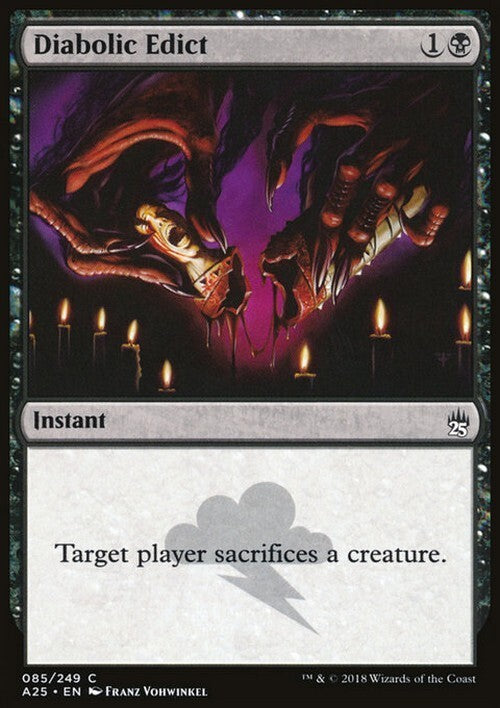 Diabolic Edict ~ Masters 25 [ EX ] [ Magic MTG ]