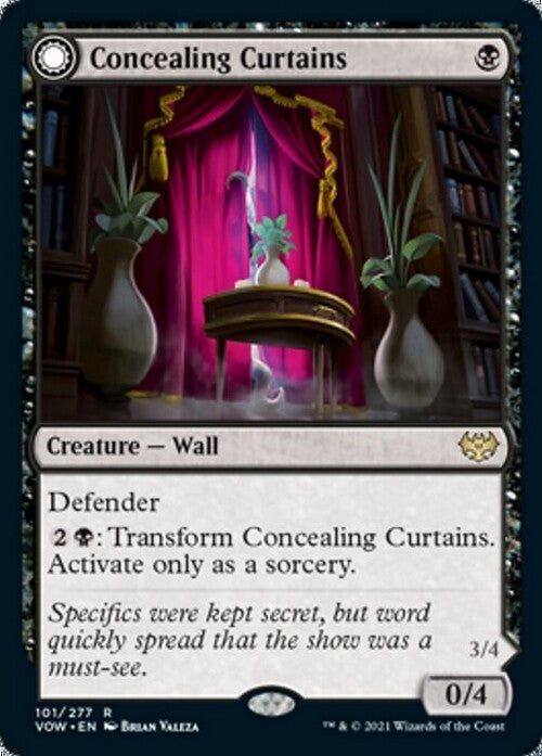 Concealing Curtains ~ Crimson Vow [ NM ] [ Magic MTG ]