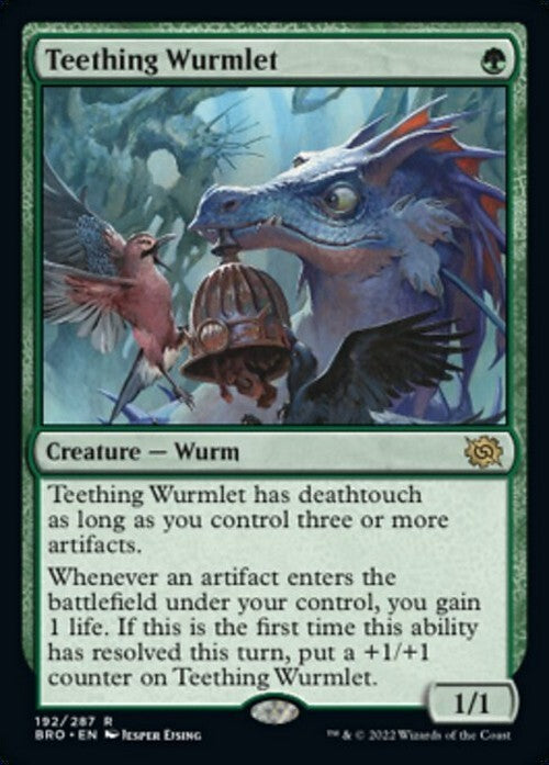 Teething Wurmlet ~ The Brothers' War [ NM ] [ Magic MTG ]